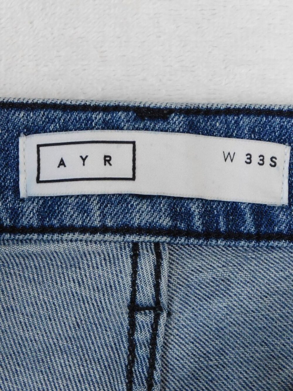 AYR The Secret Sauce Jeans | Wide Leg Straight High Rise Denim | VGUC | 33 Short - Picture 5 of 7
